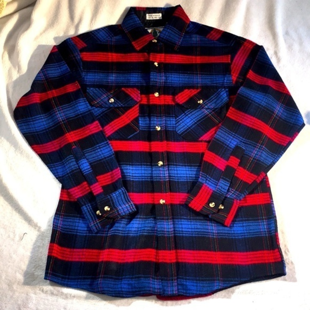 Northwest Territory Men’s Striped Flannel Long Sleeved Gorpcore Shirt